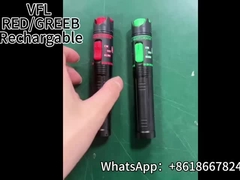 Lampu Hijau VFL Rechargeable Type Video