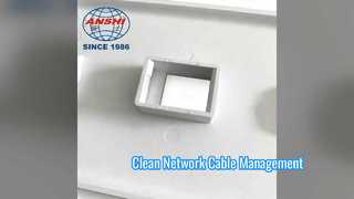 Pelat Dinding ANSHI RJ45 Manajemen Kabel Jaringan yang Mudah