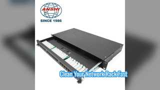 Solusi Jaringan Pemasangan Rak Panel Patch 1U 24 Port Cat5e