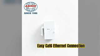 Konektor Ethernet Mudah Jack Keystone ANSHI Cat6 RJ45