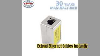 Perpanjang Kabel Ethernet dengan Skrup Logam RJ45 Terlindung