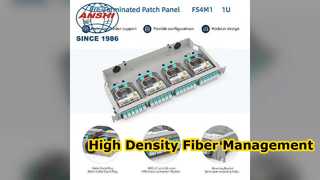Panel Patch Serat Optik Geser Kepadatan Tinggi 1U ODF