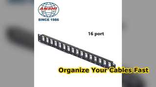 12 Port 1U Patch Panel Mengatur Kabel Jaringan Anda