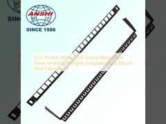 24 Port 0 5U Rak Jaringan Penghemat Ruang Panel Patch Kosong