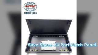 Solusi Penghematan Ruang Panel Patch Pemasangan Rak 24 Port 0 5U