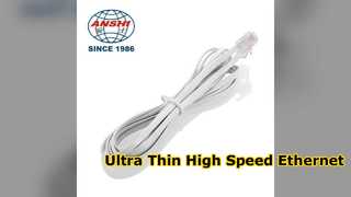 Solusi LAN Kecepatan Tinggi Kabel Ethernet Cat6 Ultra Tipis