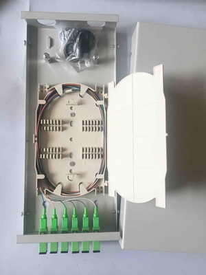 300 * 130 * 45  Fiber Distribution Box 6 Cores Small Size SC / APC With Adaptor