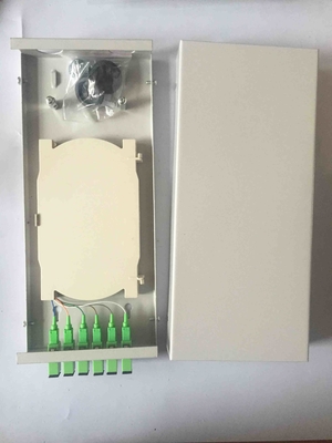 300 * 130 * 45  Fiber Distribution Box 6 Cores Small Size SC / APC With Adaptor