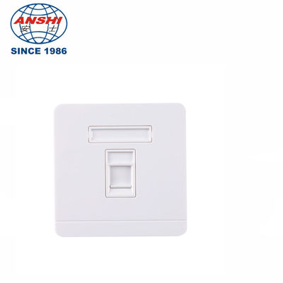 ANSHI RJ45 86x86mm Single Hole Double Hole Panel Telecommunication Face Plate