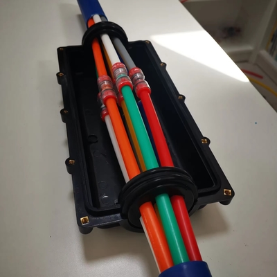 Telecom Ftth Microduct Tube Closure Telecom Joint Closures Networking Fiber Cable Microduct Installation Project