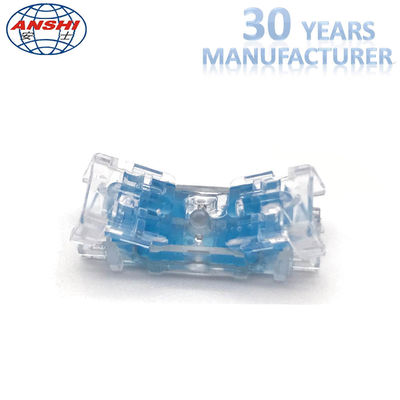 4 Pair Inline Connector Wire Connectors 0.4 - 0.7mm Gel Filled Transparent Lock Joint
