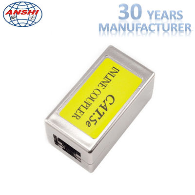 RJ45 KEYSTONE JACK Shielded pass through Keystone Jack Cat5e CAT6 Metal Straight Through Inline Coupler