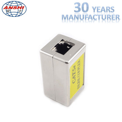 RJ45 KEYSTONE JACK Shielded pass through Keystone Jack Cat5e CAT6 Metal Straight Through Inline Coupler