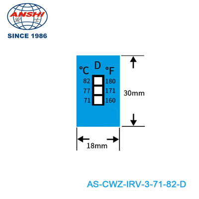 8 Level Non Reversible Temperature Sensitive Label For 37-65℃/99-149℉