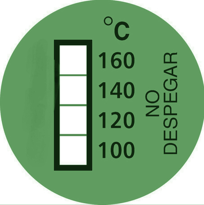 Adhesive Sticker Colour Changing  Temperature Indicator Stickers 45℃ 113℉