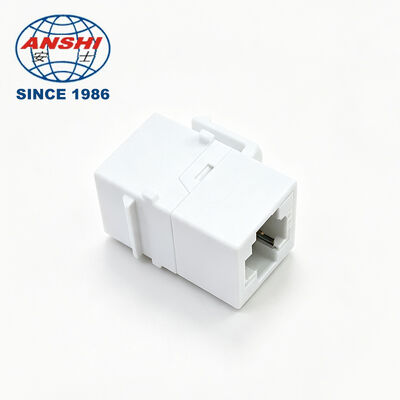 ANSHI 180-Degree Tool-Free Keystone Jack RJ45 CAT5E CAT6 CAT6A UTP Unshielded Telecom Parts