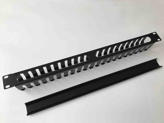 21 Inch Horizontal Cable Management , 1U Network Wire Management RoHS Comply
