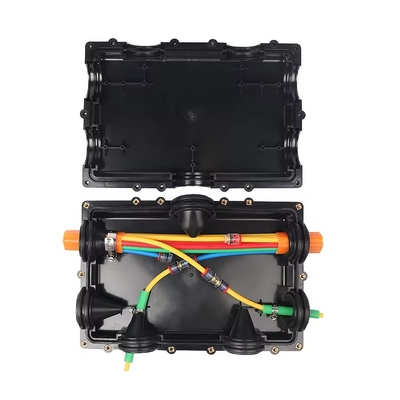 7 lubang TDC FTTH Micro Duct Distribution Microduct Closure Untuk Fiber Optical Underground HDPE Tube Bundle Branch