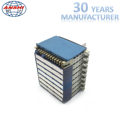 MPX286-16 120 Ohm 16 Unit Sistem Wall Mount Bingkai Distribusi Digital Warna Biru Dan Putih