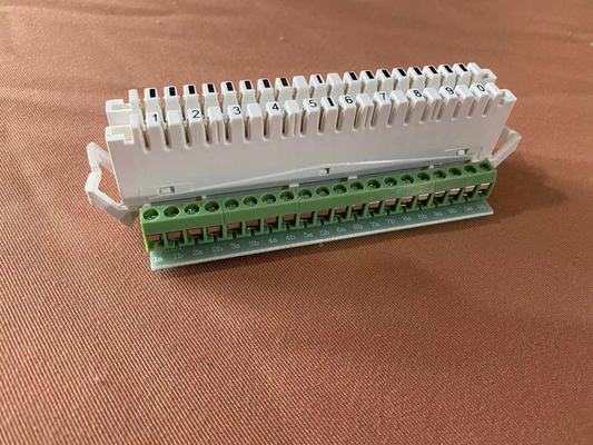 20 kutub Tipe Krone Tipe PCB Modul Koneksi LSA PLUS Krone Hijau Luas
