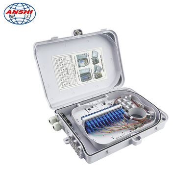 FTTH FAT Box Fiber Distribution Box 16 Cores 24 Core 330 * 225 * 90 Light Weight / Small Size