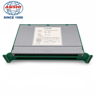 16 Port 32 Port PLC Splitter dalam Baki Sambungan Serat Optik ABS atau PC untuk Bingkai Distribusi Optik FTTH ODF
