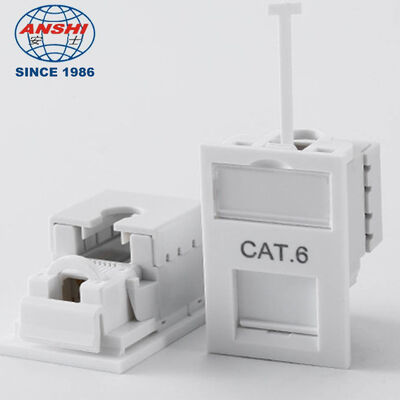 Modul Kotak Lantai Jaringan UTP CAT6 Tipe UK LJ6C 38 x 25mm