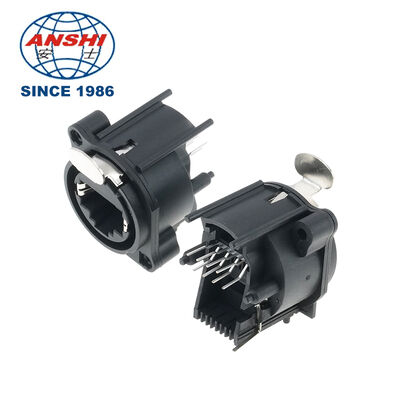 Soket Feed-through Port Ganda Wanita RJ45 Tipe D Terlindung Tahan Air, Adaptor Kabel Ethernet 8P8C