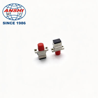 SC/LC/ST Adaptor Serat Optik Presisi Tinggi, Single & Multi Mode Fiber Coupler, Fitting Sambungan Terintegrasi untuk Kabel Optik