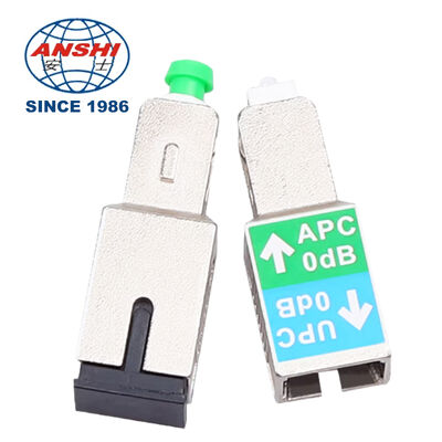 Attenuator Serat Kinerja Tinggi 0dB, SC/APC Male-SC/UPC Female Inline Plug, Single/Multimode 1310/1550nm